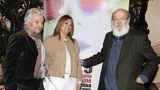 José Luis Cuerda, junto a la alcaldesa y al director del festival Emiliano Allende - ICAL
